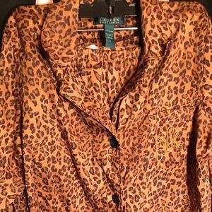 Lauren by Ralph Lauren Cheetah Pajamas Set